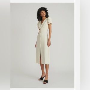 Saloni Margot Dress sz 8 cream